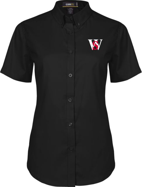 Walter State Ladies Twill Button Up Short Sleeve WS - ONLINE ONLY
