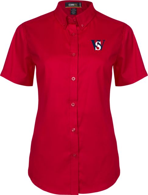 Walter State Ladies Twill Button Up Short Sleeve WS - ONLINE ONLY