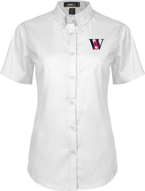 Walter State Ladies Twill Button Up Short Sleeve WS - ONLINE ONLY