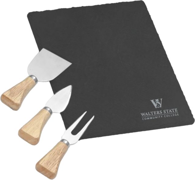 Walter State 4 Piece Slate Cheese Serving Set Primary Engraved - ONLINE ONLY