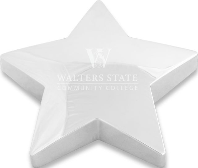 Walter State Star Paperweight Primary Engraved - ONLINE ONLY